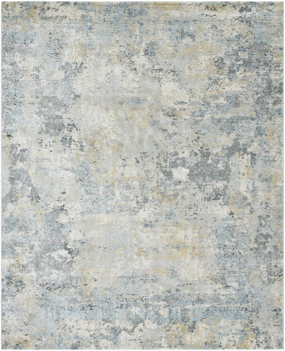 Machine Woven Gray And Ivory Contemporary Style Rug - The Rug Decor
