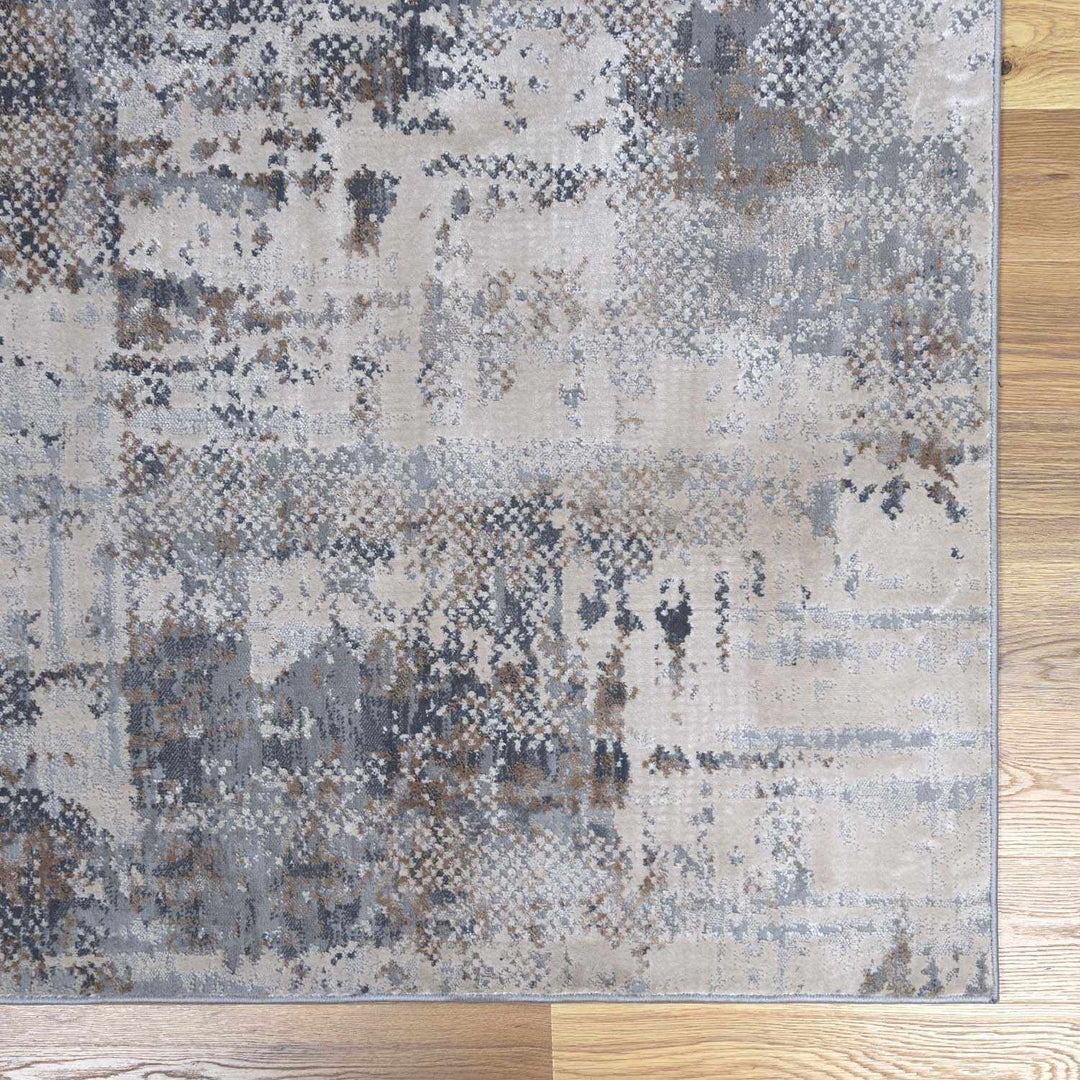Machine Woven Gray Contemporary Style Rug - The Rug Decor