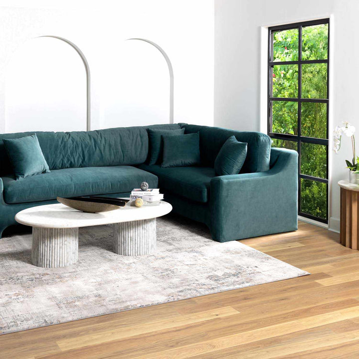 Machine Woven Gray Contemporary Style Rug - The Rug Decor