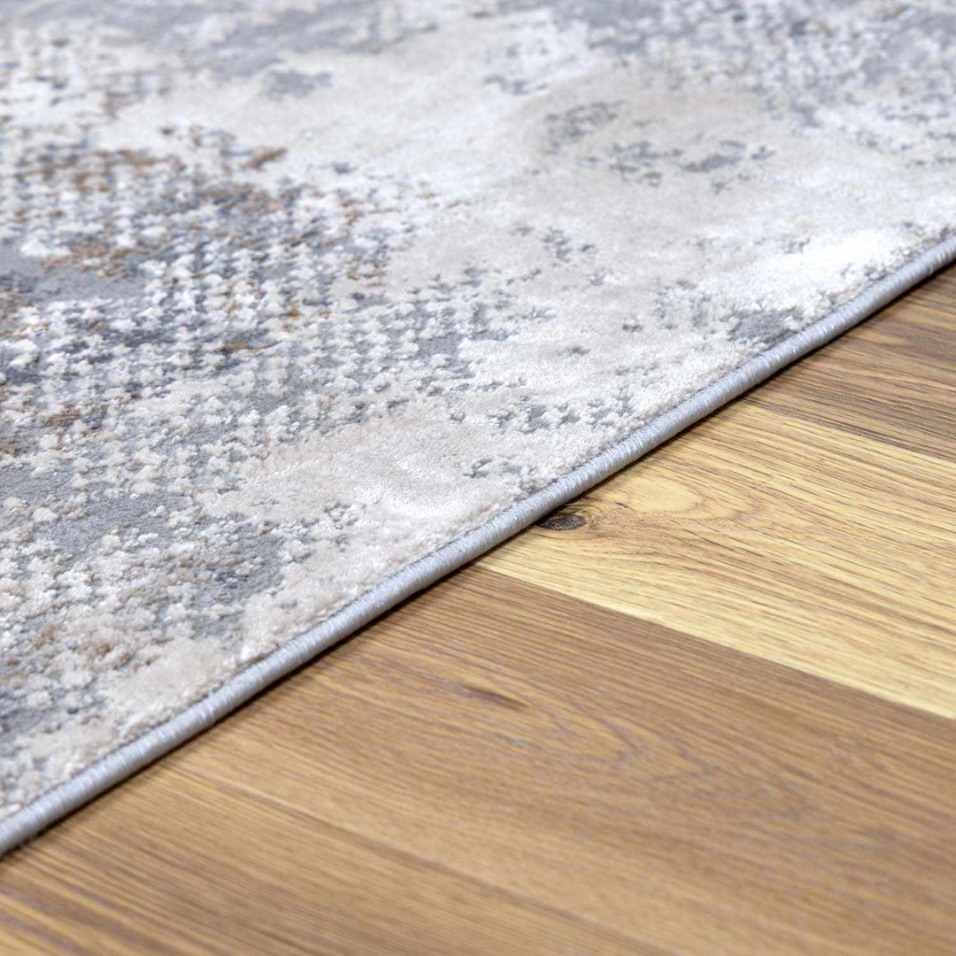 Machine Woven Gray Contemporary Style Rug - The Rug Decor