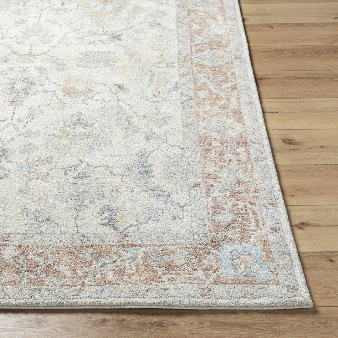 Senter Ivory Machine Rug Machine Woven Ivory Traditional Style Area Rug – The Rug Decor