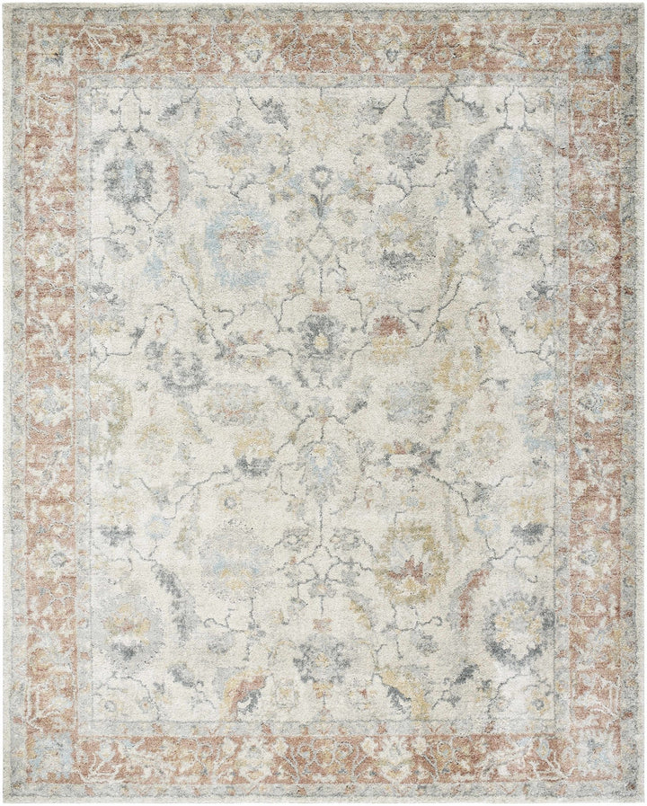 Machine Woven Ivory Traditional Style Area Rug - The Rug Decor