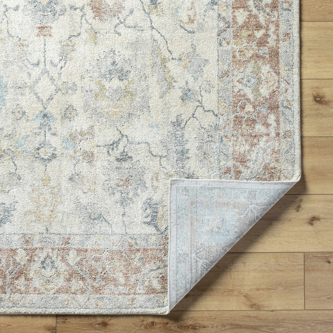 Senter Ivory Machine Rug Machine Woven Ivory Traditional Style Area Rug – The Rug Decor