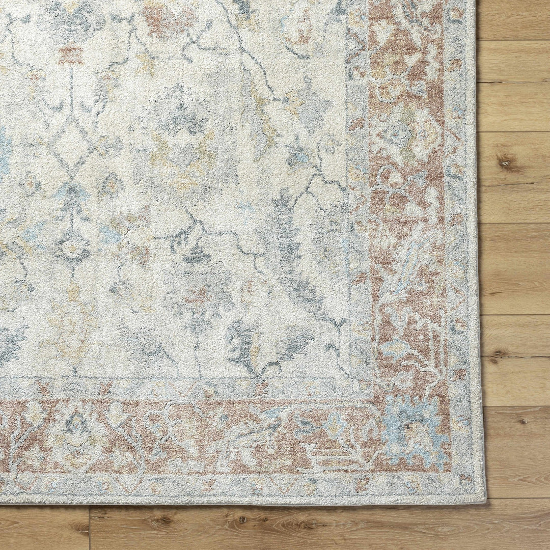 Machine Woven Ivory Traditional Style Area Rug - The Rug Decor