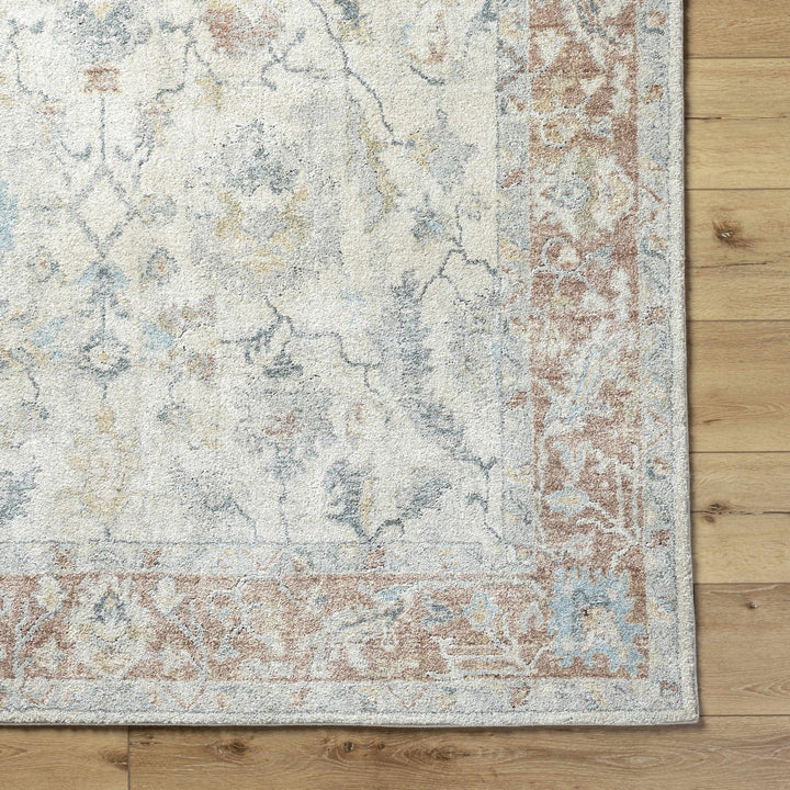 Machine Woven Ivory Traditional Style Area Rug - The Rug Decor