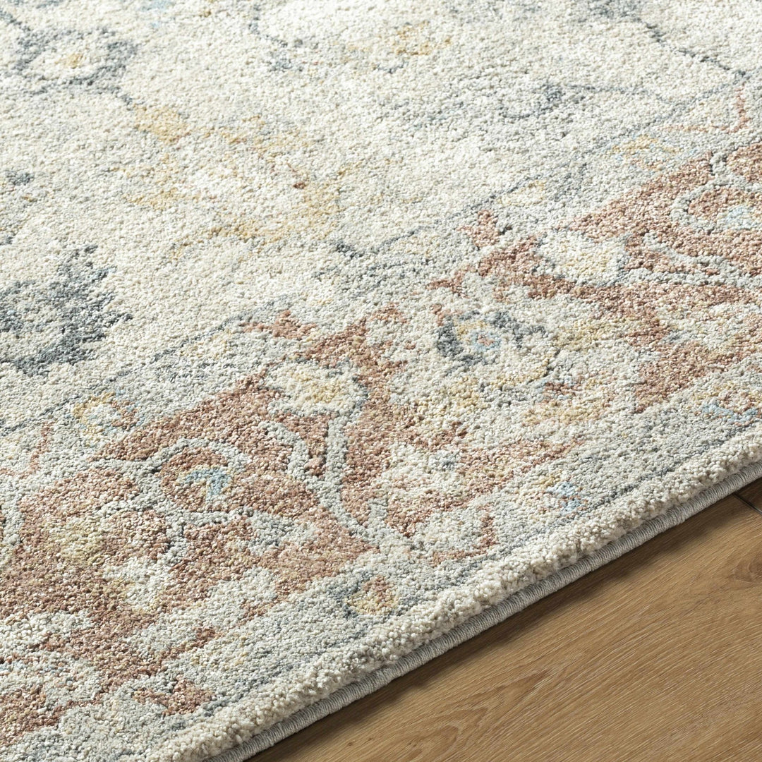 Senter Ivory Machine Rug Machine Woven Ivory Traditional Style Area Rug – The Rug Decor