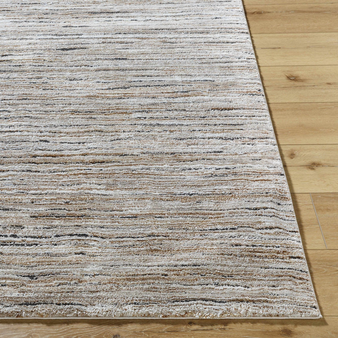 Machine Woven Tan And Black Contemporary Style Area Rug - The Rug Decor