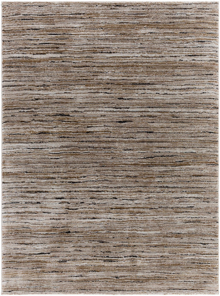 Machine Woven Tan And Black Contemporary Style Area Rug - The Rug Decor
