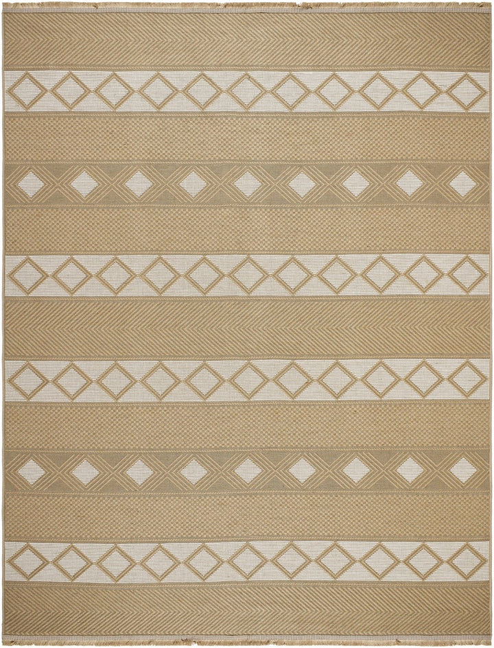 Machine Woven Tan Bohemian Style Jute Rug - The Rug Decor