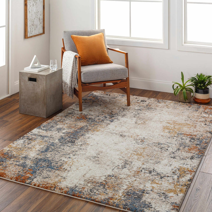 Machine Woven Tan Contemporary Style Rug - The Rug Decor