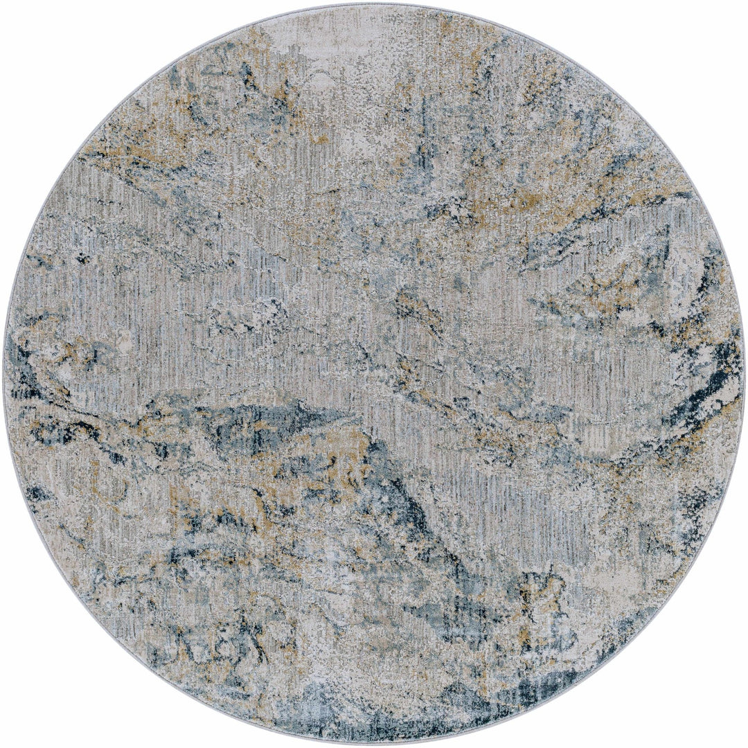 Maddington Gray And Blue Modern Abstract Design Area Rug - The Rug Decor