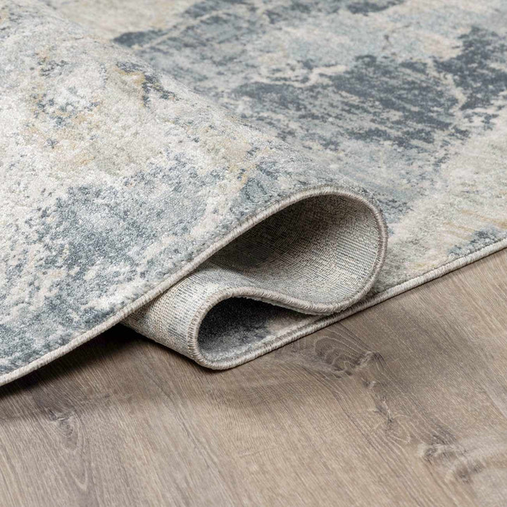 Maddington Gray And Blue Modern Abstract Design Area Rug - The Rug Decor