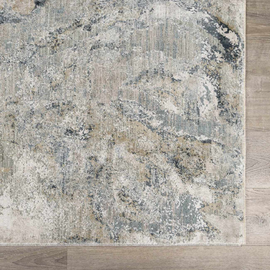 Maddington Gray And Blue Modern Abstract Design Area Rug - The Rug Decor