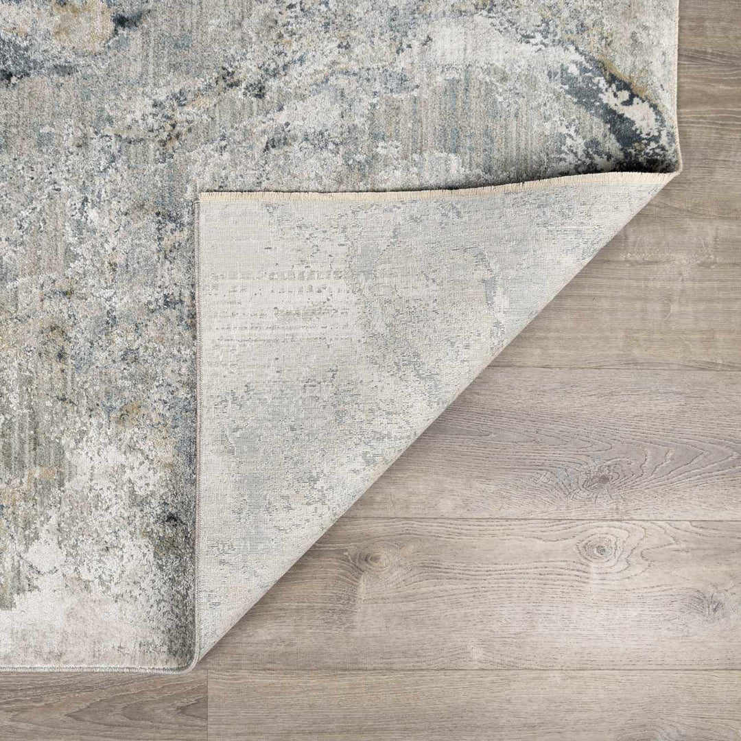Maddington Gray And Blue Modern Abstract Design Area Rug - The Rug Decor