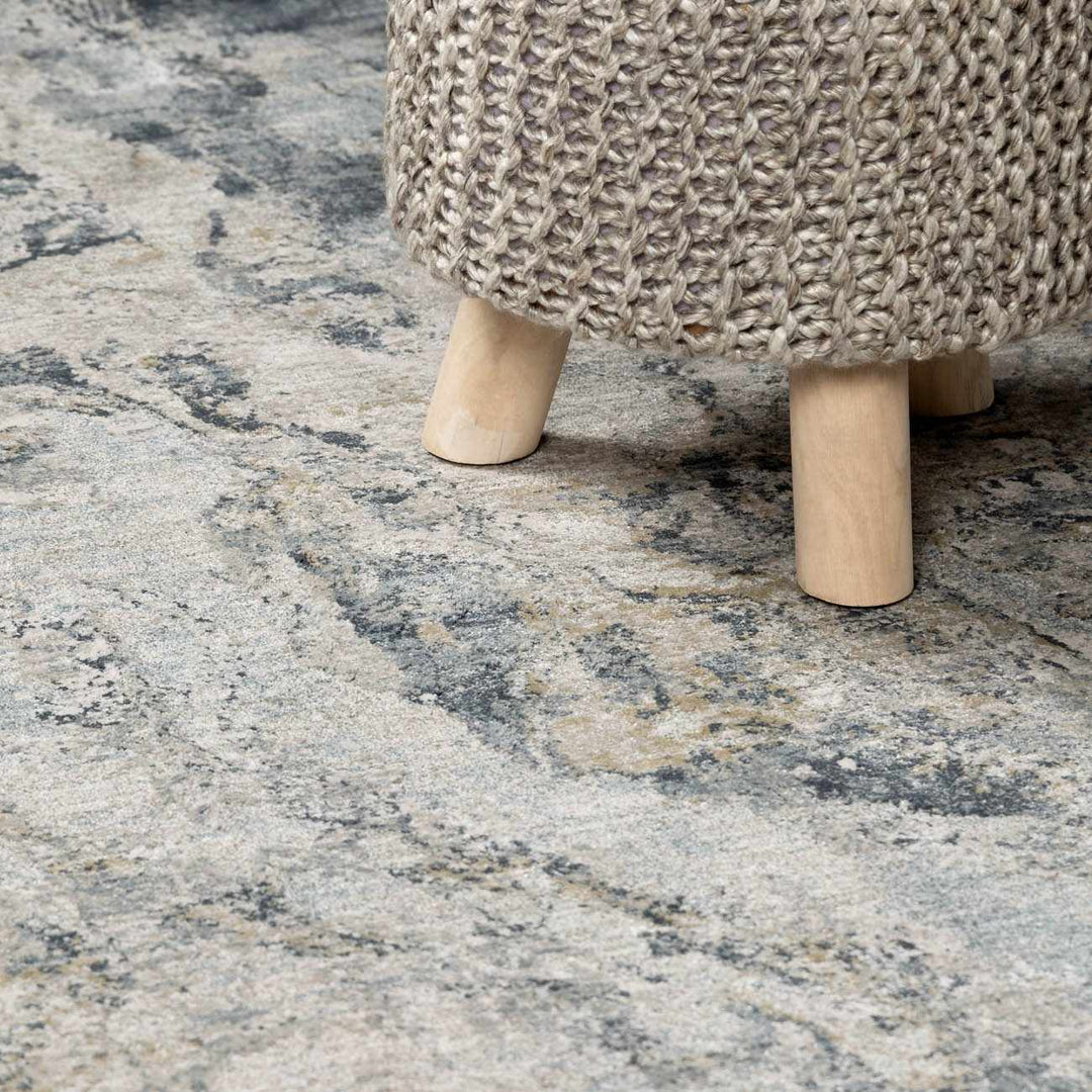 Maddington Gray And Blue Modern Abstract Design Area Rug - The Rug Decor