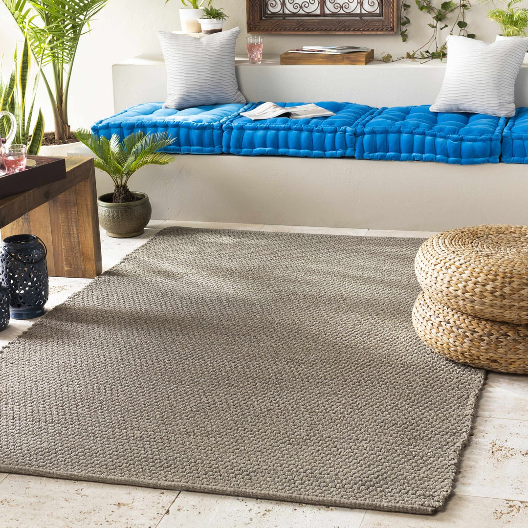 Maddox Modern Style Gray Hand Woven Outdoor Area Rug - The Rug Decor