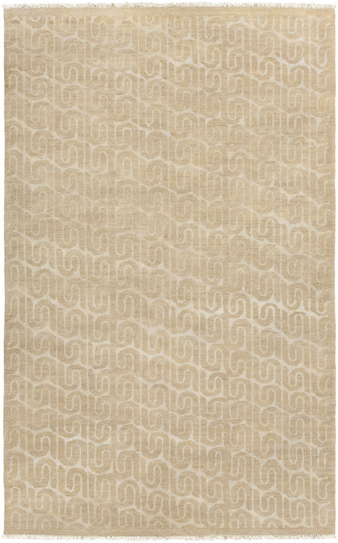Madeley Modern Style Beige Hand Knotted Area Rug - The Rug Decor