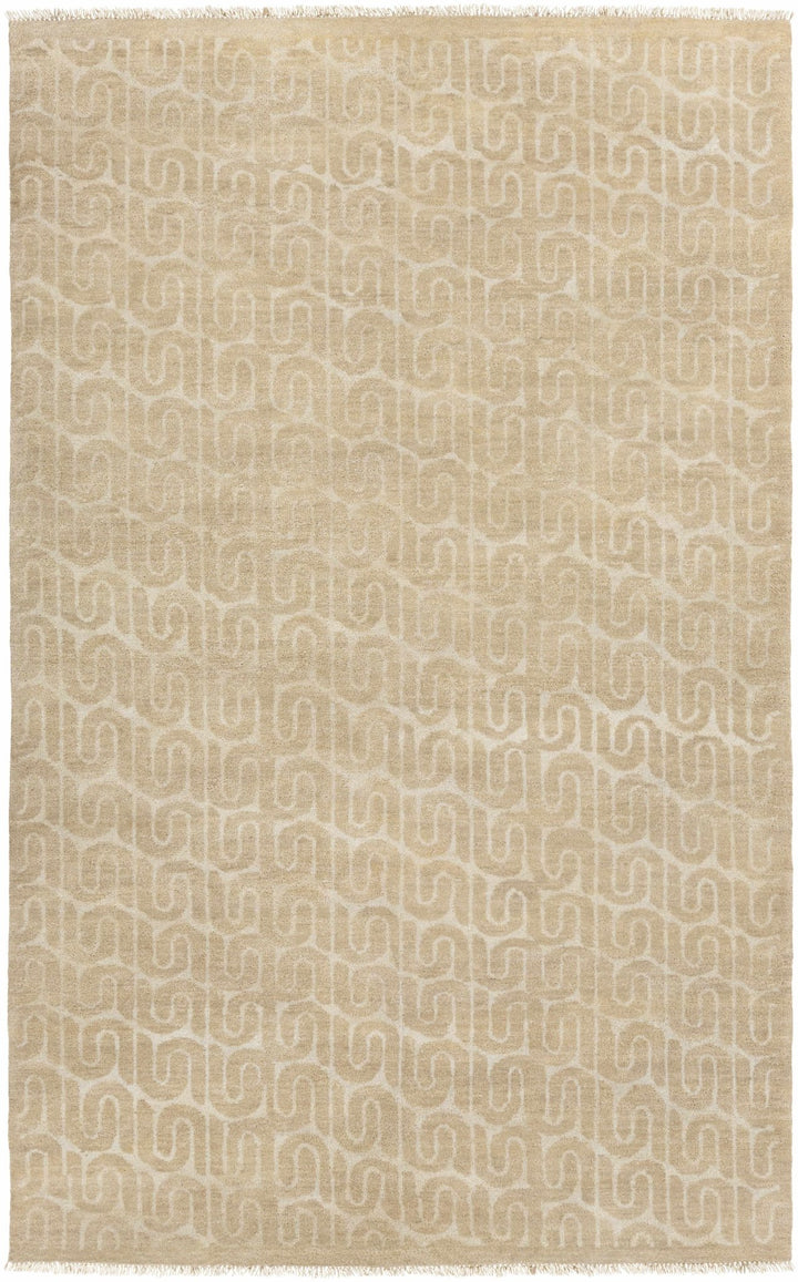 Madeley Modern Style Beige Hand Knotted Area Rug - The Rug Decor