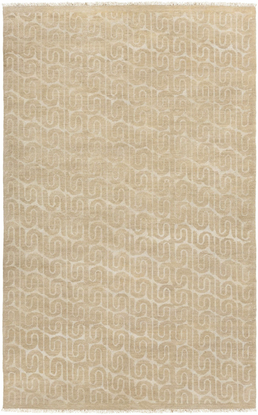Madeley Modern Style Beige Hand Knotted Area Rug - The Rug Decor