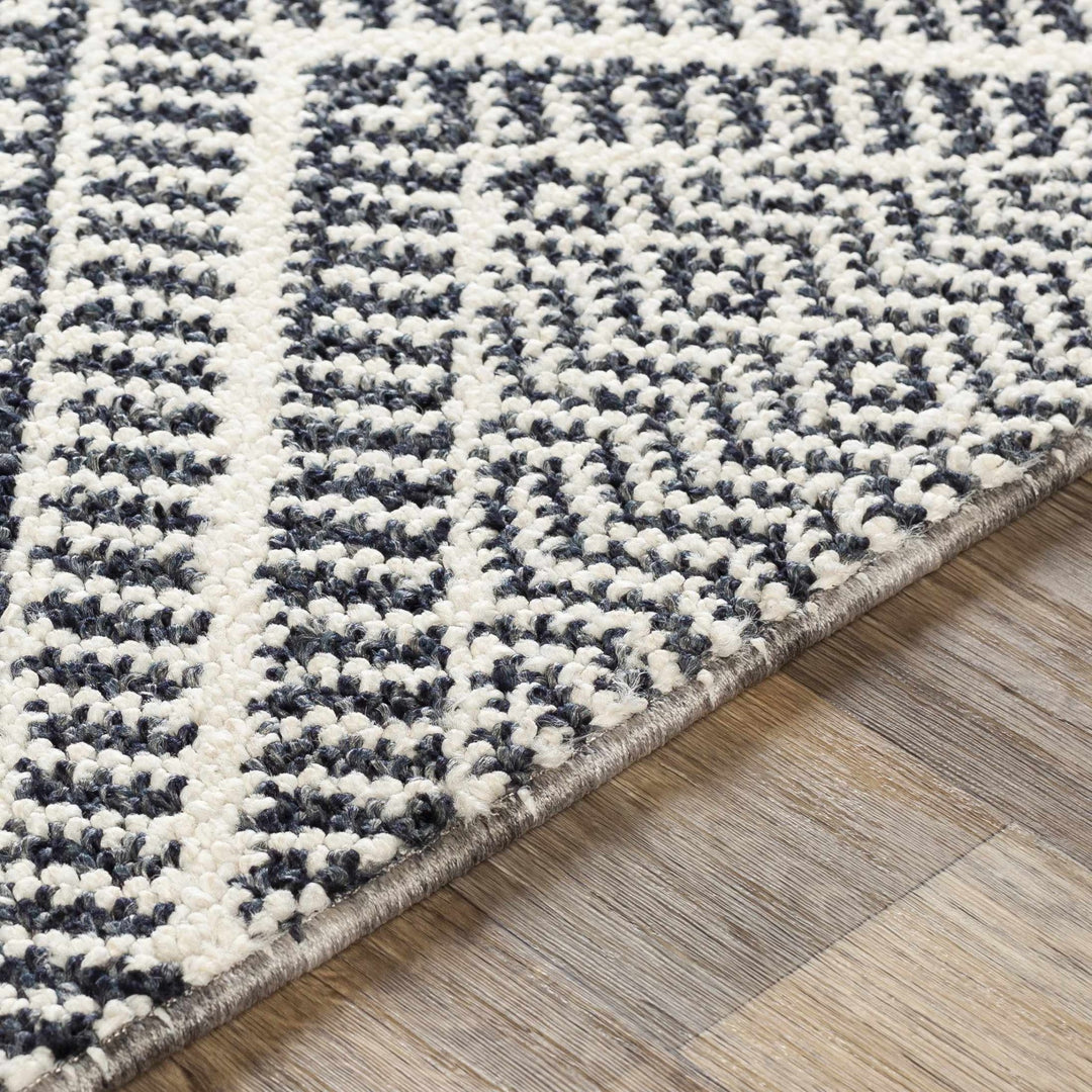 Madison Bohemian Transitional Design Black & White Rug - The Rug Decor
