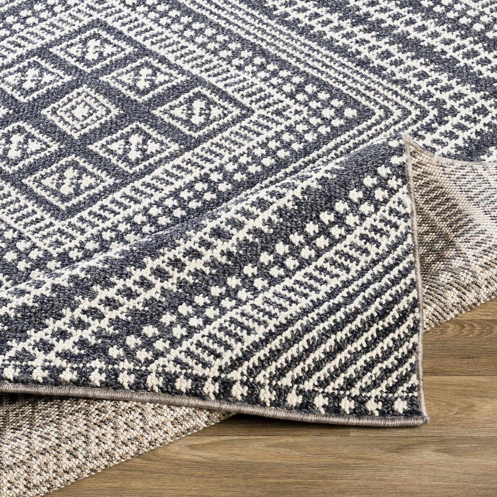 Madison Bohemian Transitional Design Black & White Rug - The Rug Decor