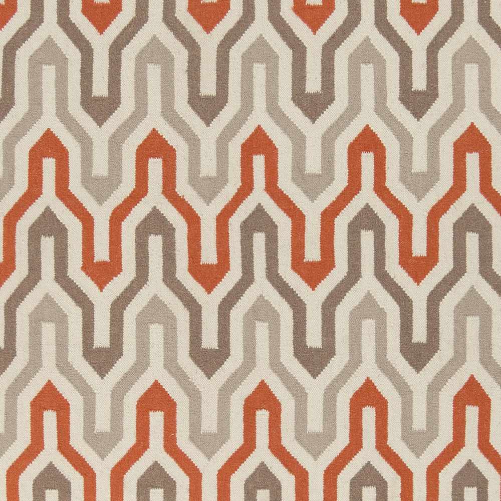 Madisonburg Contemporary Style Rust And Brown Hand Woven Wool Rug - The Rug Decor