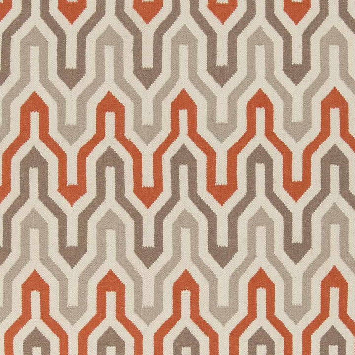 Madisonburg Contemporary Style Rust And Brown Hand Woven Wool Rug - The Rug Decor