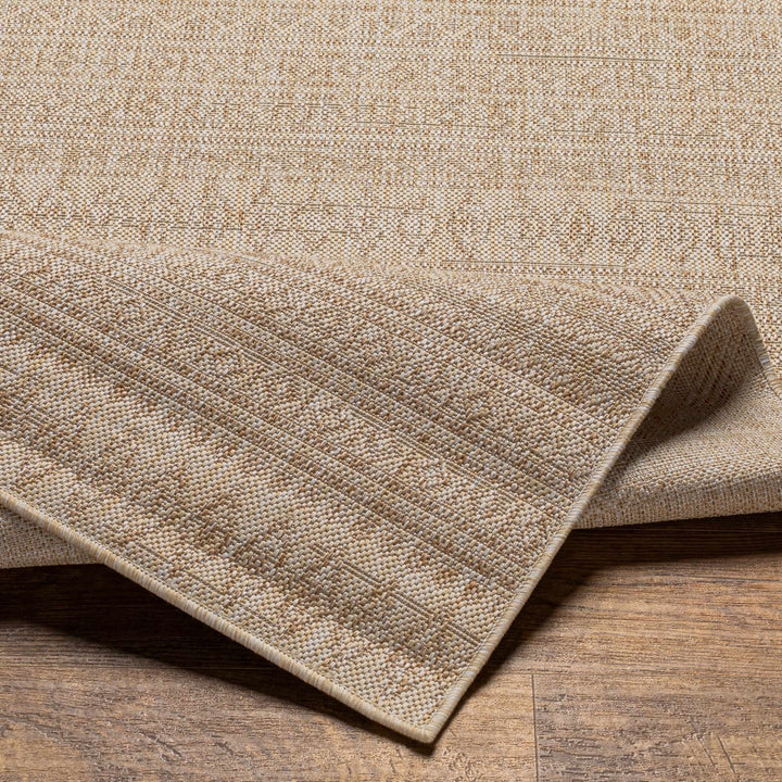Madras Modern Geometric Design Beige And Brown Outdoor Rug - The Rug Decor
