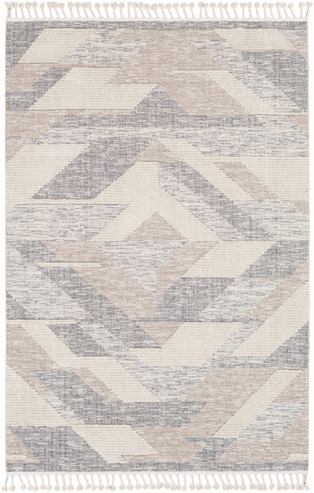 Magazine Modern Style Beige And Gray Area Rug