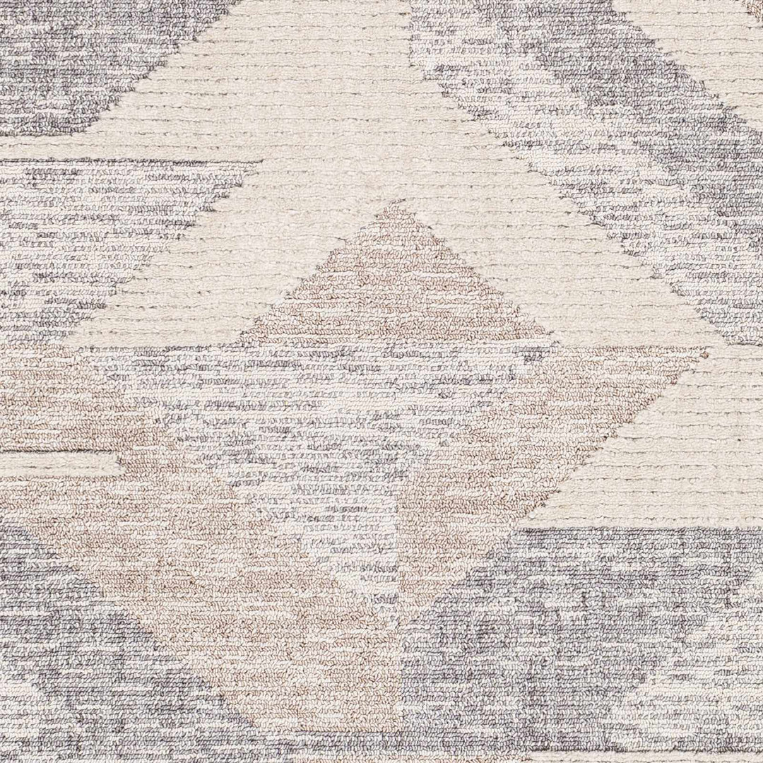 Magazine Modern Style Beige And Gray Area Rug - The Rug Decor