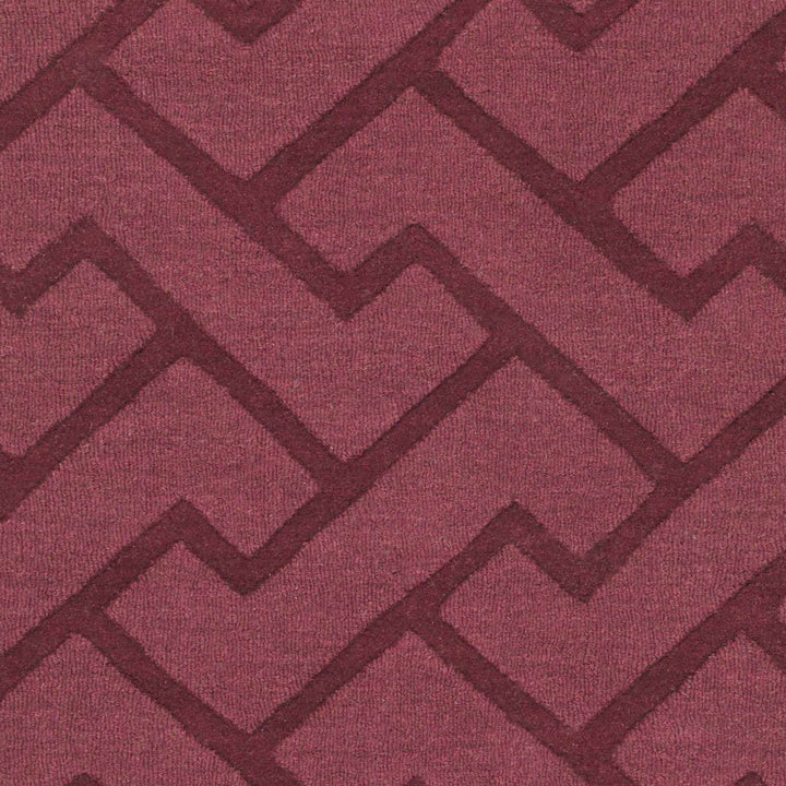 Magness Maroon Contemporary Style Hand Loomed Wool Area Rug - The Rug Decor