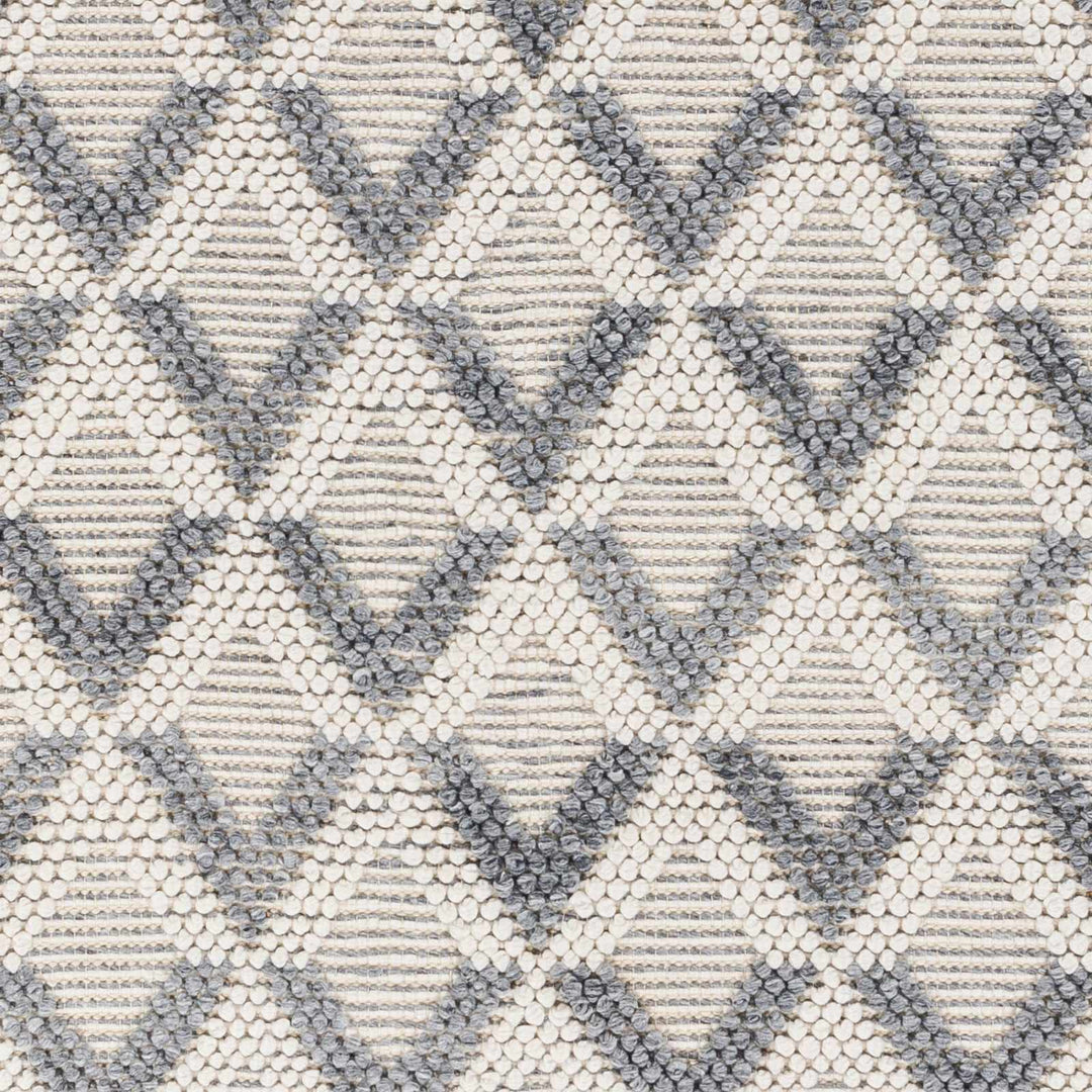Maik Contemporary Geometrical Gray And Ivory Area Rug - The Rug Decor