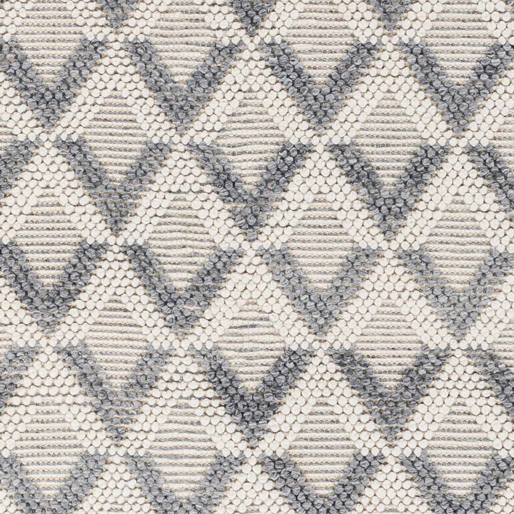 Maik Contemporary Geometrical Gray And Ivory Area Rug - The Rug Decor