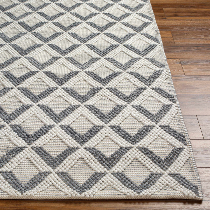 Maik Contemporary Geometrical Gray And Ivory Area Rug - The Rug Decor