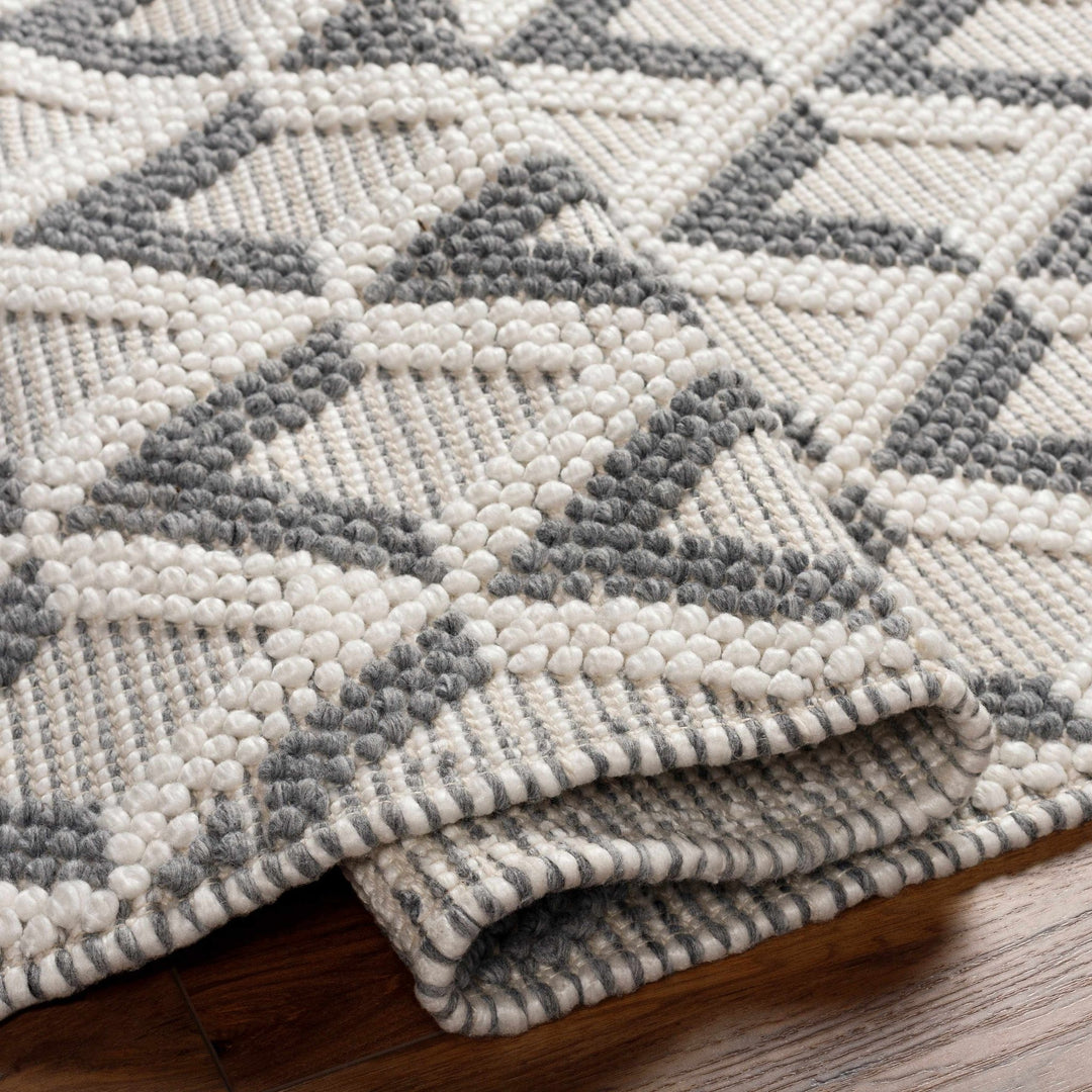 Maik Contemporary Geometrical Gray And Ivory Area Rug - The Rug Decor