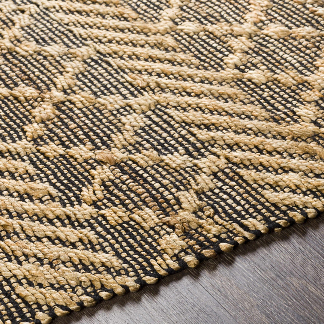 Malidong Tan And Black Modern Geometrical Hand Woven Area Rug - The Rug Decor