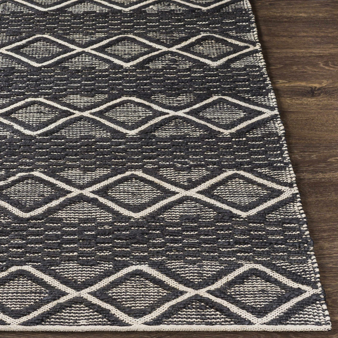 Maluanluan Modern Geometrical Design Charcoal Hand Woven Area Rug - The Rug Decor