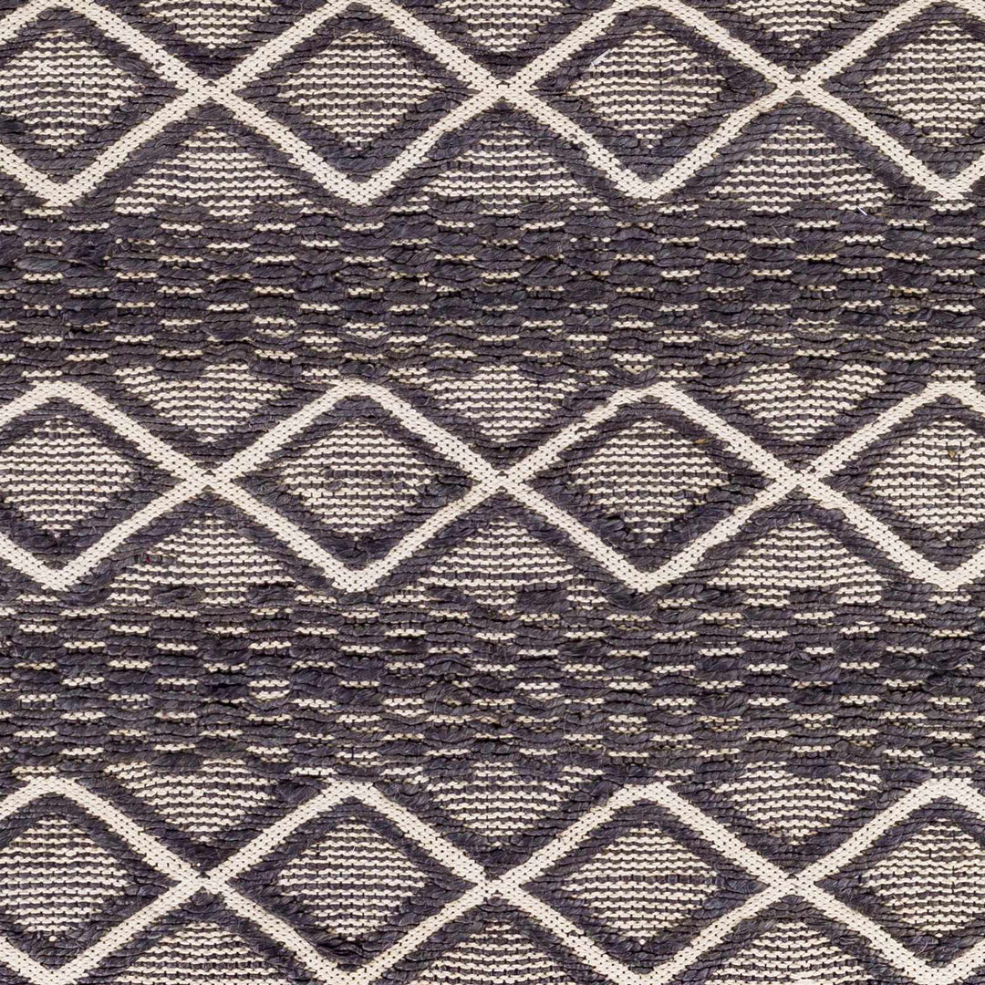 Maluanluan Modern Geometrical Design Charcoal Hand Woven Area Rug - The Rug Decor