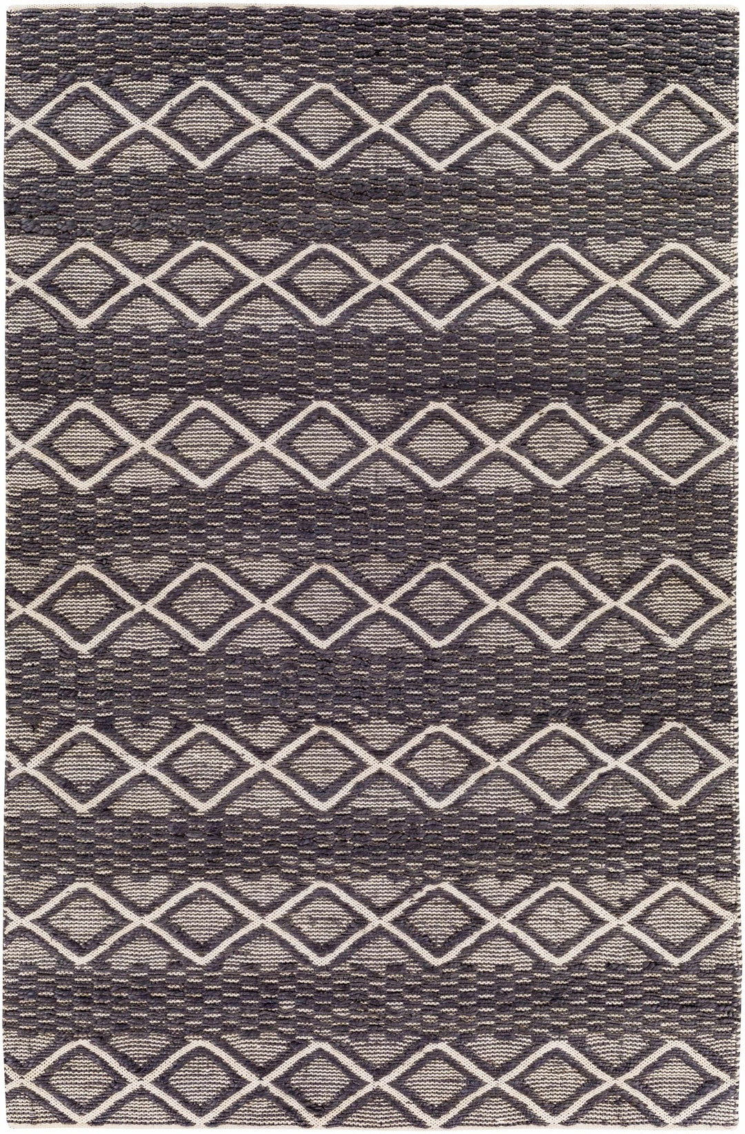 Maluanluan Modern Geometrical Design Charcoal Hand Woven Area Rug - The Rug Decor