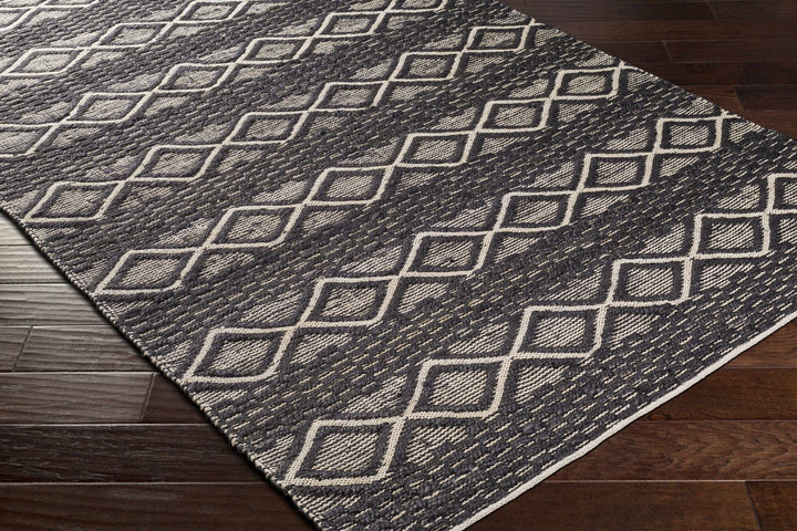 Maluanluan Modern Geometrical Design Charcoal Hand Woven Area Rug - The Rug Decor