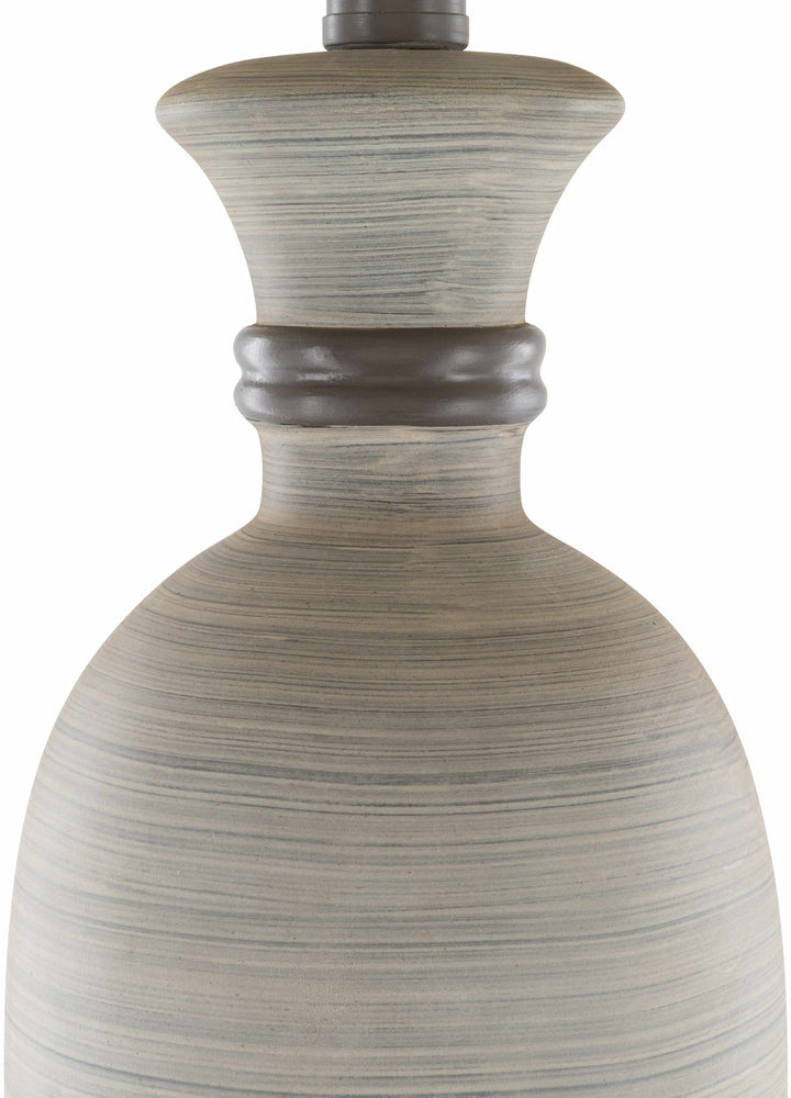 Mambog Gray Resin Table Lamp | Traditional Accent Lighting