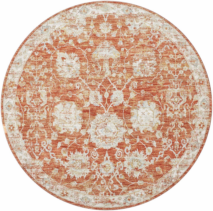 Manawan Traditional Area Rug – Cream, Rust & Olive - The Rug Decor