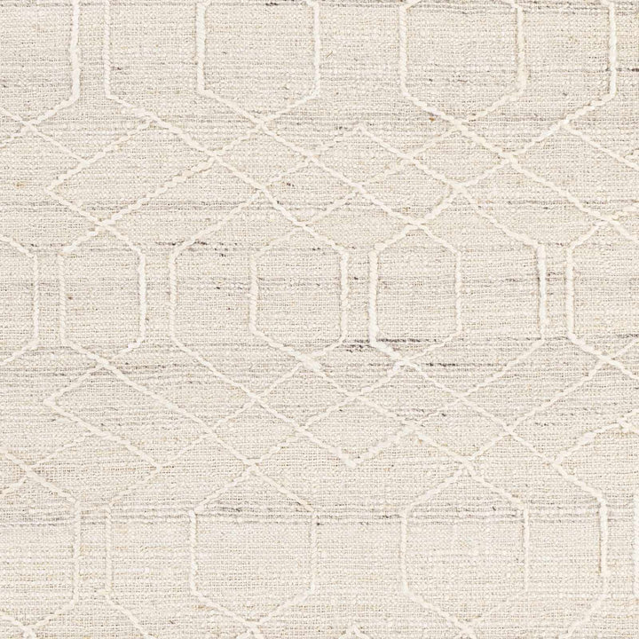 Manby Ivory Modern Geometrical Design Hand Woven Area Rug