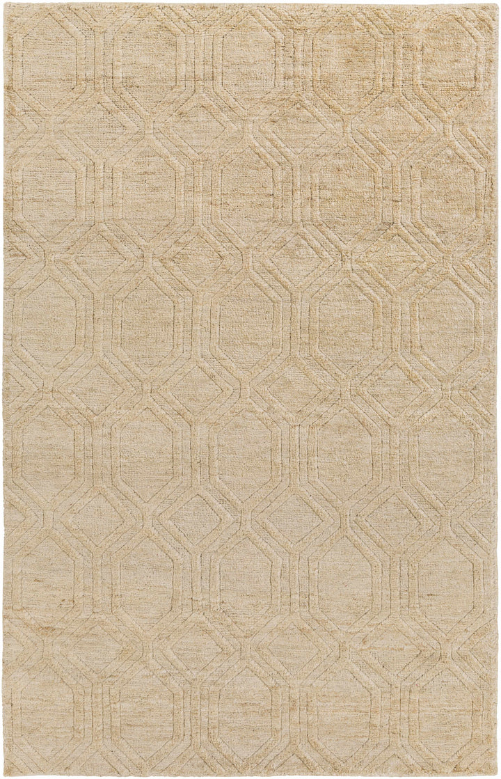Manchester Contemporary Geometrical Beige Jute Rug