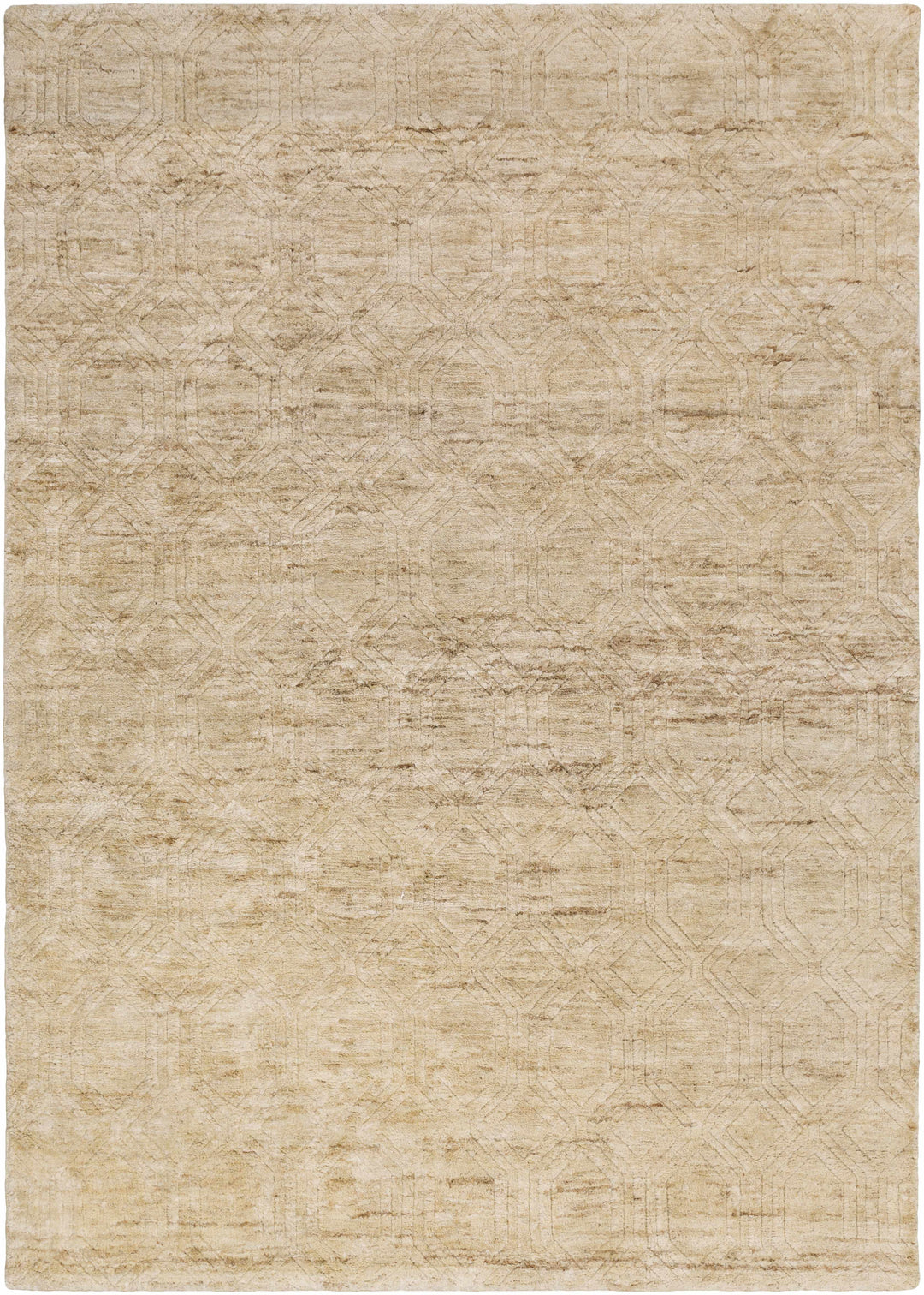 Manchester Contemporary Geometrical Beige Jute Rug