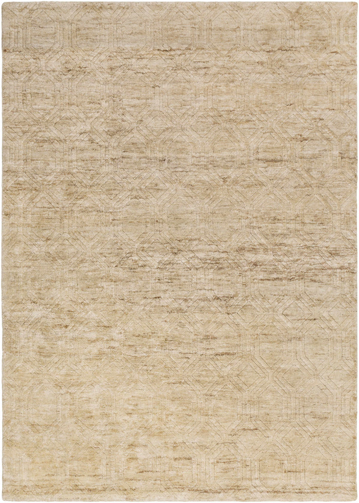 Manchester Contemporary Geometrical Beige Jute Rug