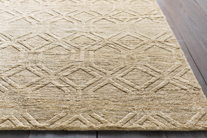 Manchester Contemporary Geometrical Beige Jute Rug