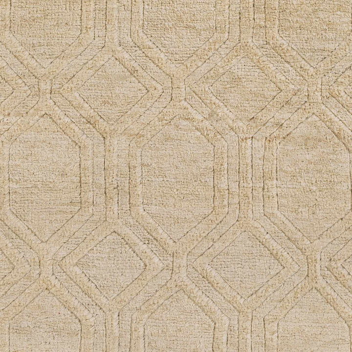 Manchester Contemporary Geometrical Beige Jute Rug