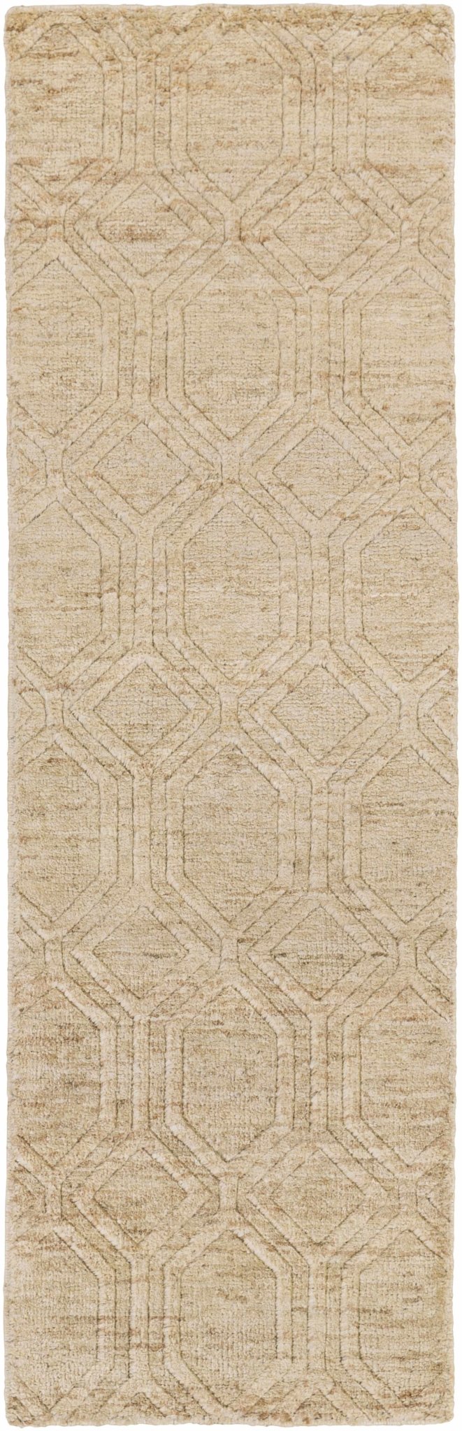 Manchester Contemporary Geometrical Beige Jute Rug - The Rug Decor