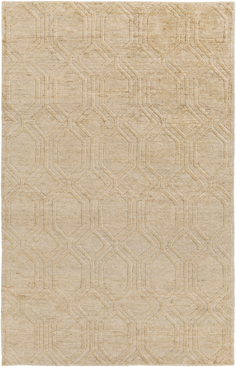 Manchester Contemporary Geometrical Beige Jute Rug - The Rug Decor
